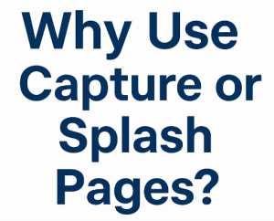 Why use splash and capture=pages