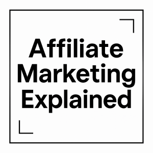 Affiliate marketing explained